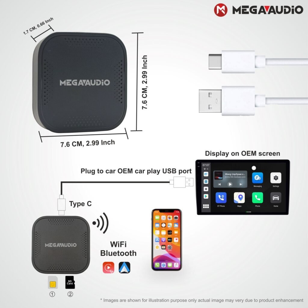 Mega Audio Car Android Box (Androx) With Wireless Apple Carplay and ...