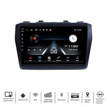 Advanced Car Radio Receiver Android System for Maruti Suzuki New Swift (2018 to Present) with 2GB/32GB RAM & ROM, Gorilla Glass/Full HD Display/WiFi/GPS/SWC and HD Parking Camera